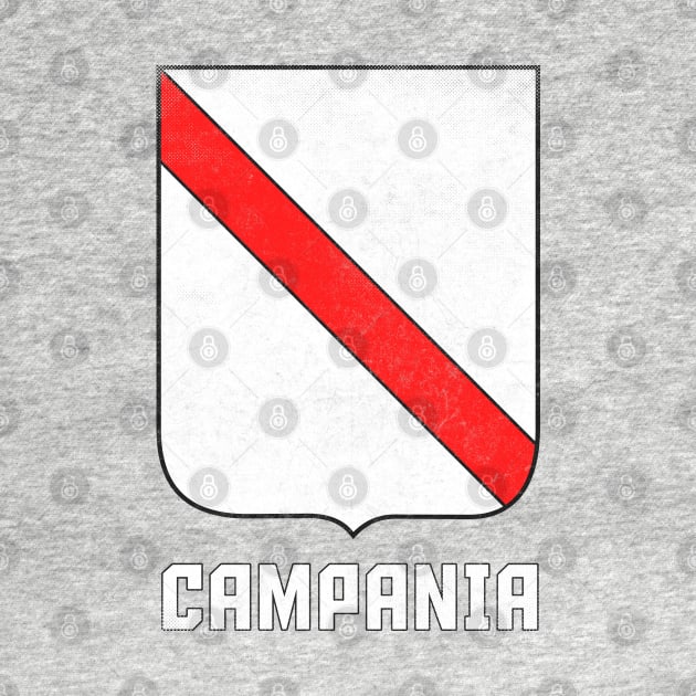 Campania / Italia Region Coat of Arms / Vintage Style by DankFutura